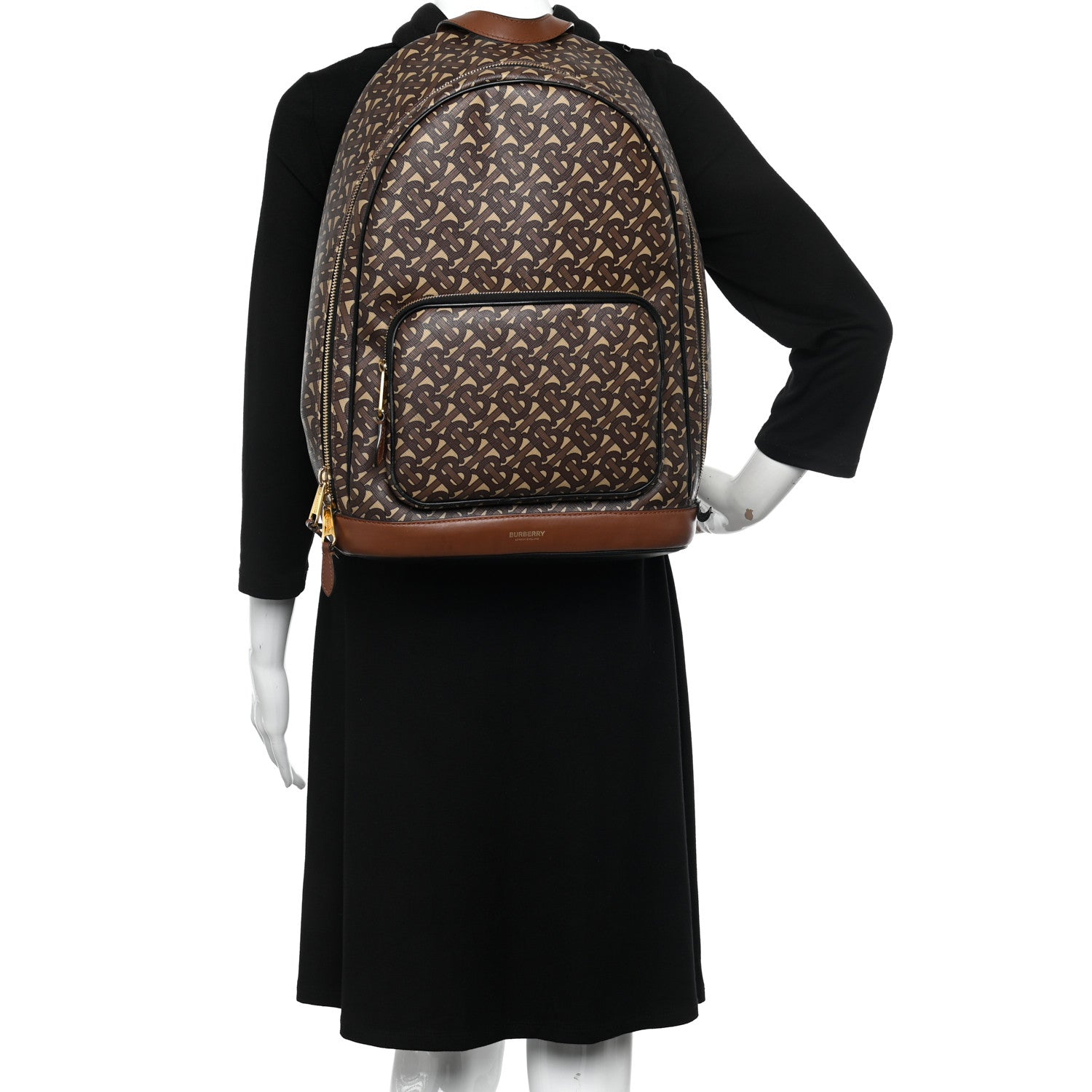 Burberry E-Canvas Monogram Rocco Backpack Bridle Brown 2 of 24