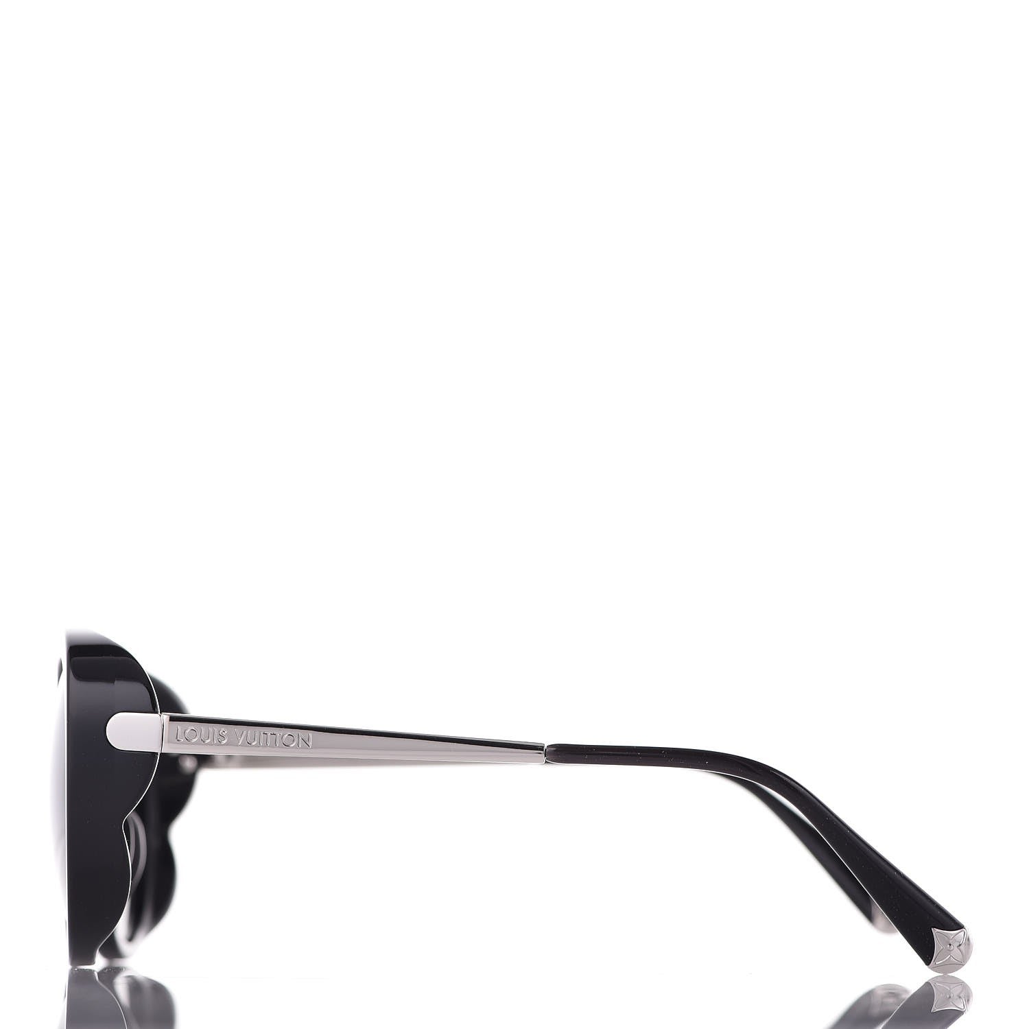 Louis Vuitton Acetate Bluebell Sunglasses Z0693W Black Glitter 3 of 8