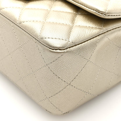 Chanel Metallic Caviar Quilted Mini Rectangular Flap Gold 9 of 9