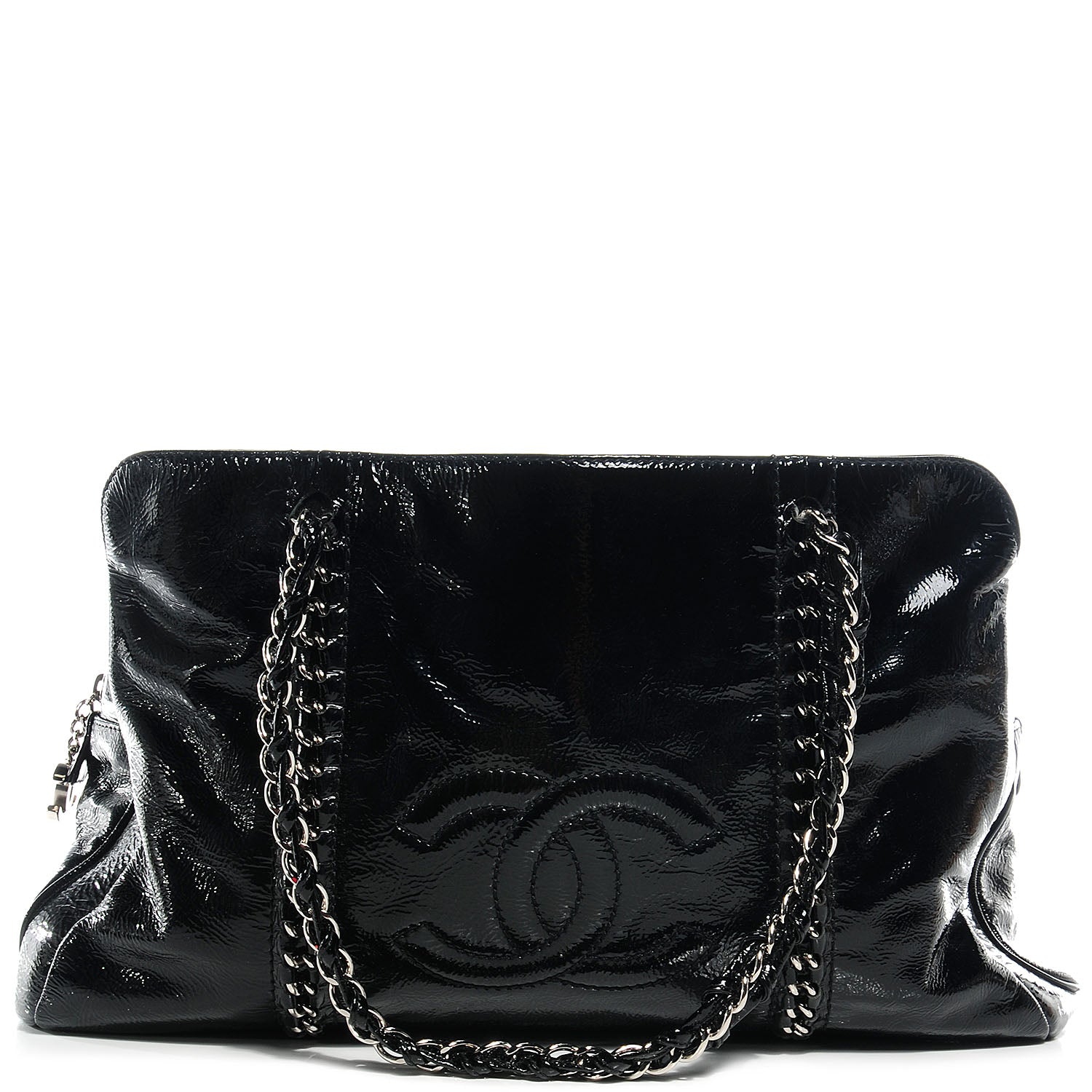 Chanel Patent Calfskin Large Luxe Ligne Tote Black 1 of 7