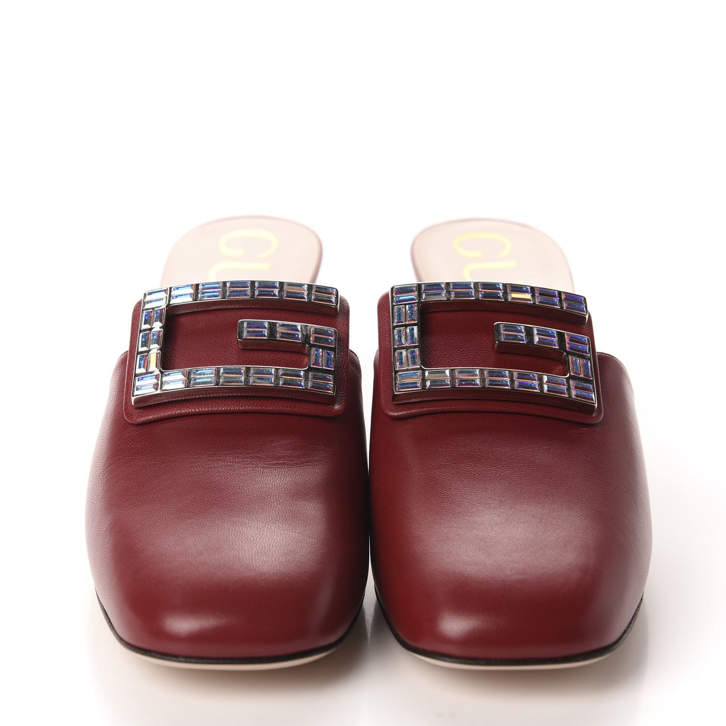 Malaga Kid Crystal Square G Madelyn Mules 40.5 Romantic Cerise