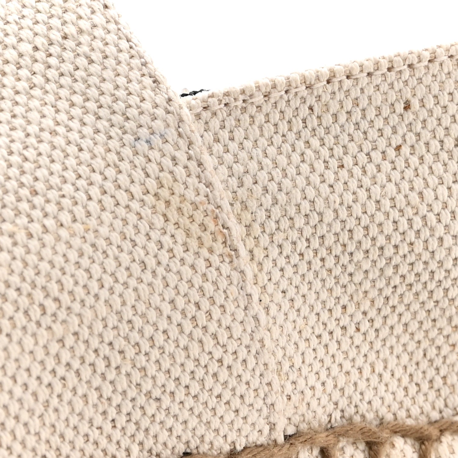 Saint Laurent Canvas Nappa Elba Light Logo Embroidered Espadrilles 40 Ecru 14 of 15