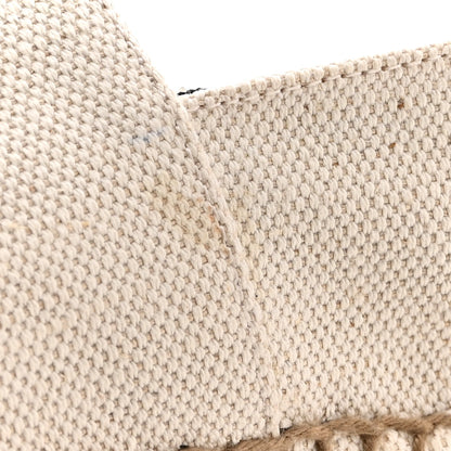 Saint Laurent Canvas Nappa Elba Light Logo Embroidered Espadrilles 40 Ecru 14 of 15