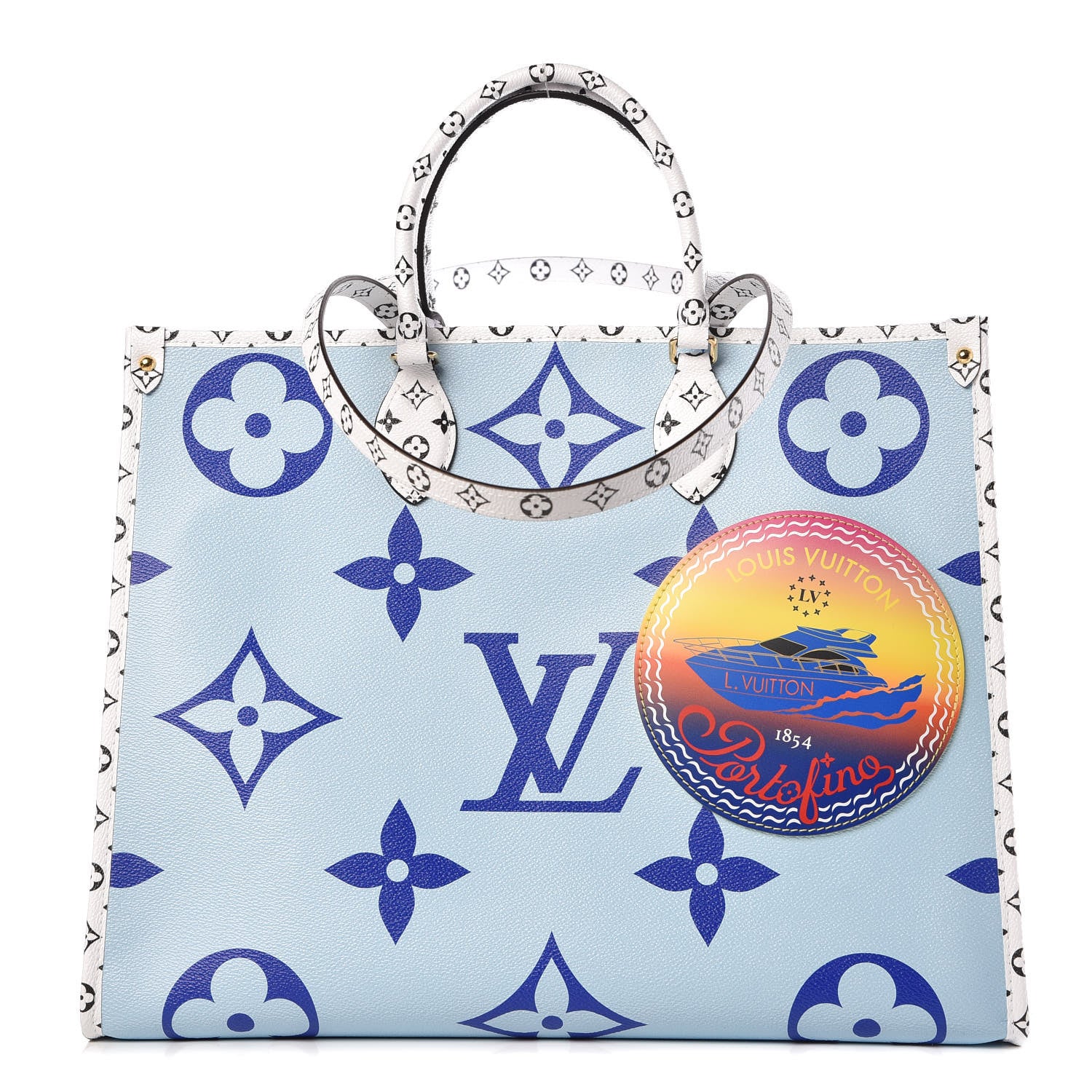 Louis Vuitton Monogram Giant Portofino Beach Onthego Blue 1 of 11