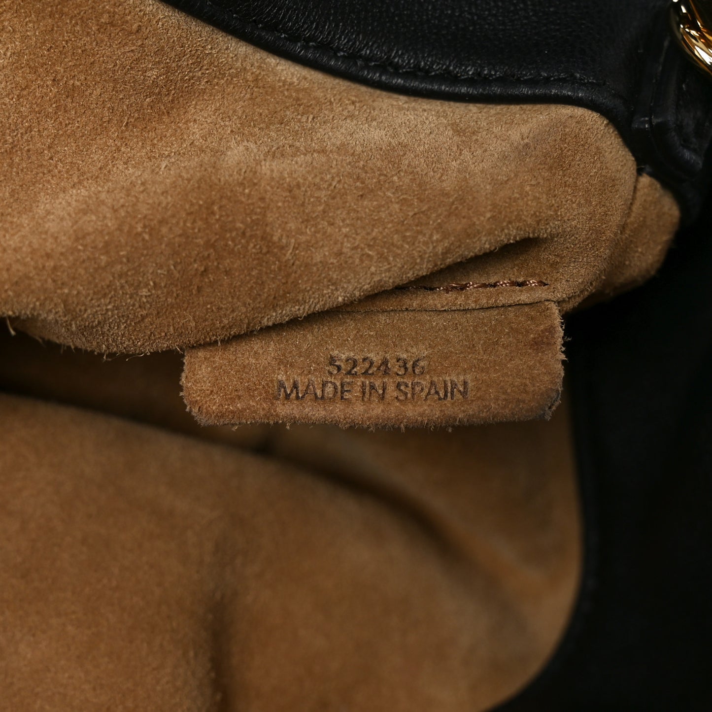 Mellow Nappa Medium Donut Chain Flamenco Knot Clutch  Black