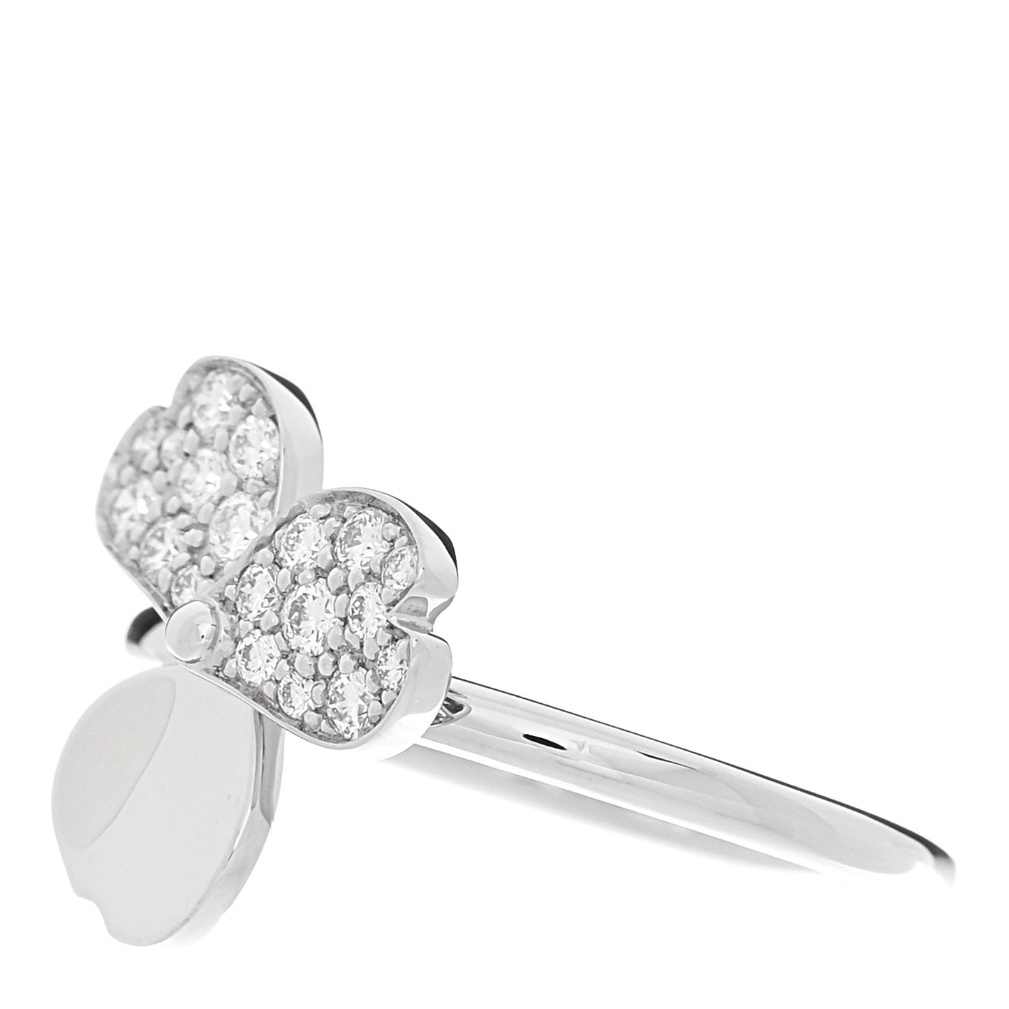 Platinum Diamond Paper Flowers Ring 49 5