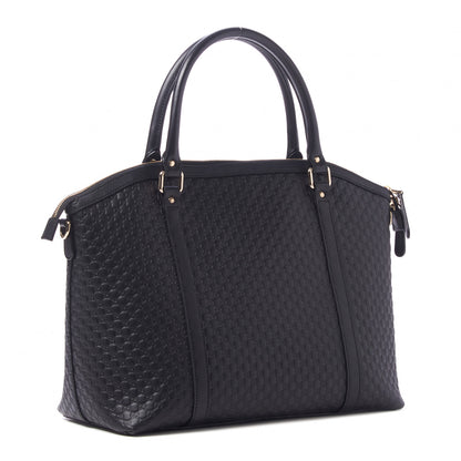 Gucci Soft Microguccissima Large Dome Satchel Black 2 of 8