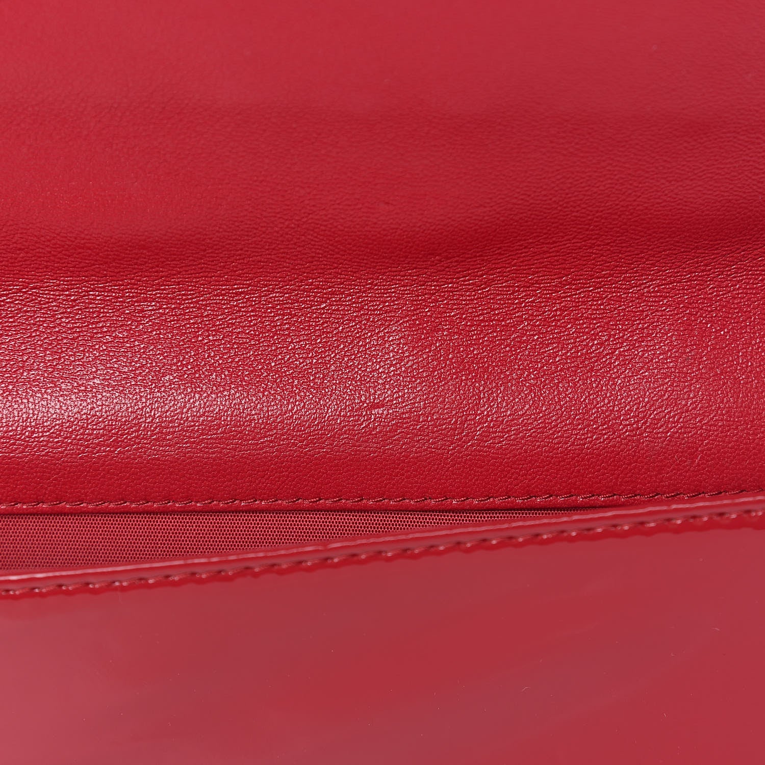 Christian Dior Patent Cannage Lady Dior Convertible Clutch Red 9 of 12