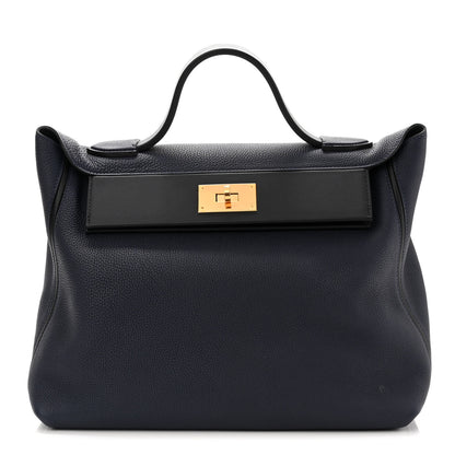 Hermes Togo Swift 24/24 35 Bleu Nuit Black 1 of 10