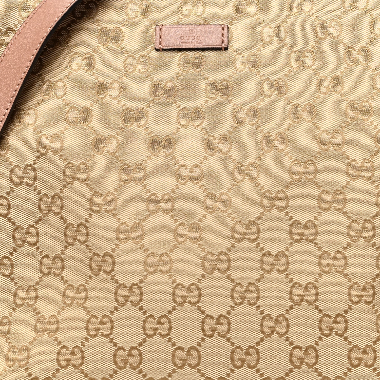 Gucci Monogram Medium Flat Messenger Bag Pink 9 of 11