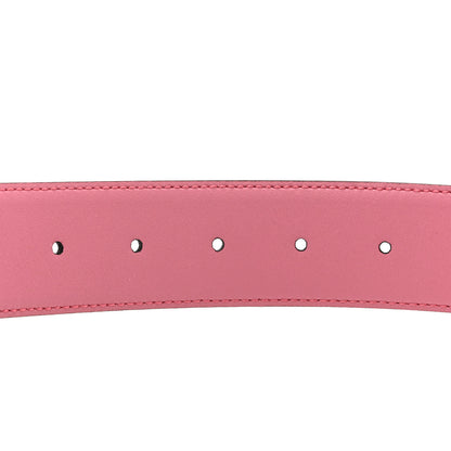 Gucci Moon Calfskin Interlocking G 37mm Belt 90 36 Glossy Pink 3 of 4