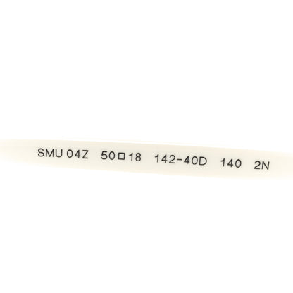 Miu Miu Acetate Oval Regard Sunglasses SMU04Z Milky White 6 of 6