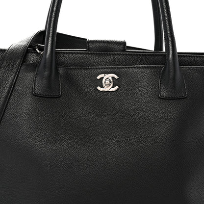Chanel Calfskin Cerf Executive Shopper Tote Black 9 of 15