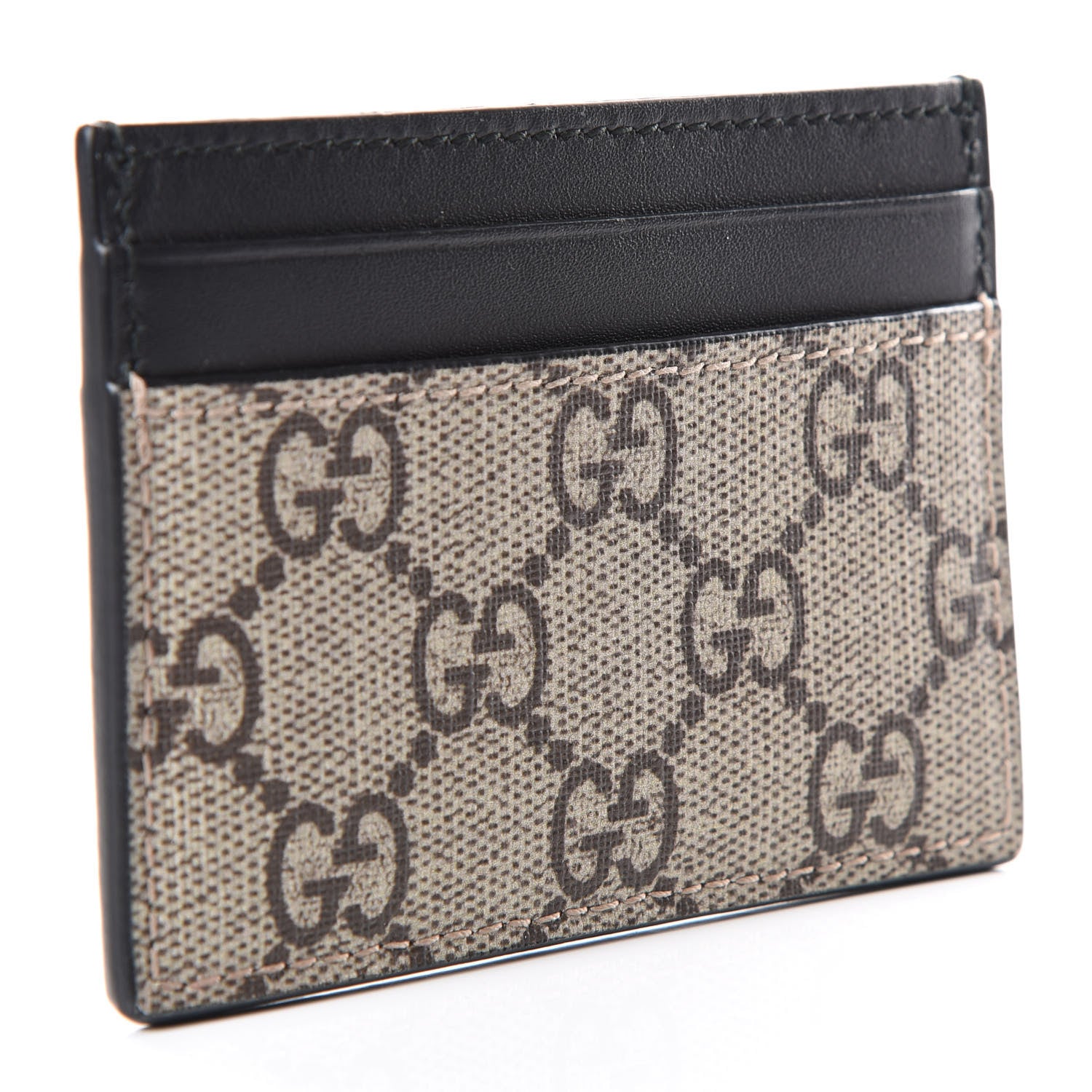 Gucci GG Supreme Monogram Tiger Print Card Holder Black 2 of 10
