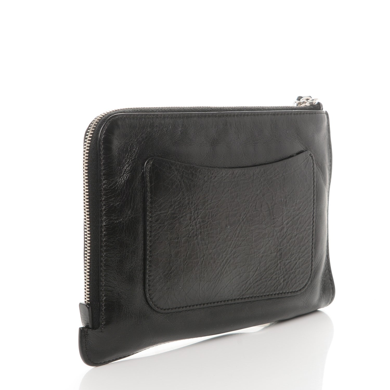 Chanel Calfskin Small Feminine Pouch Clutch Black 3 of 8