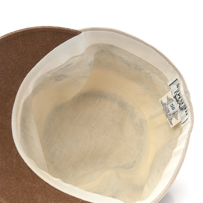 Hermes Suede Goatskin Cotton Cap 56 7 of 8