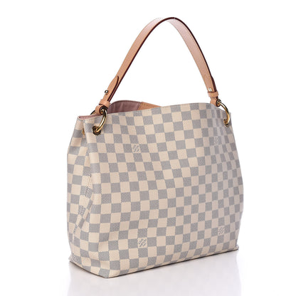Louis Vuitton Damier Azur Graceful PM Rose Ballerine 3 of 10