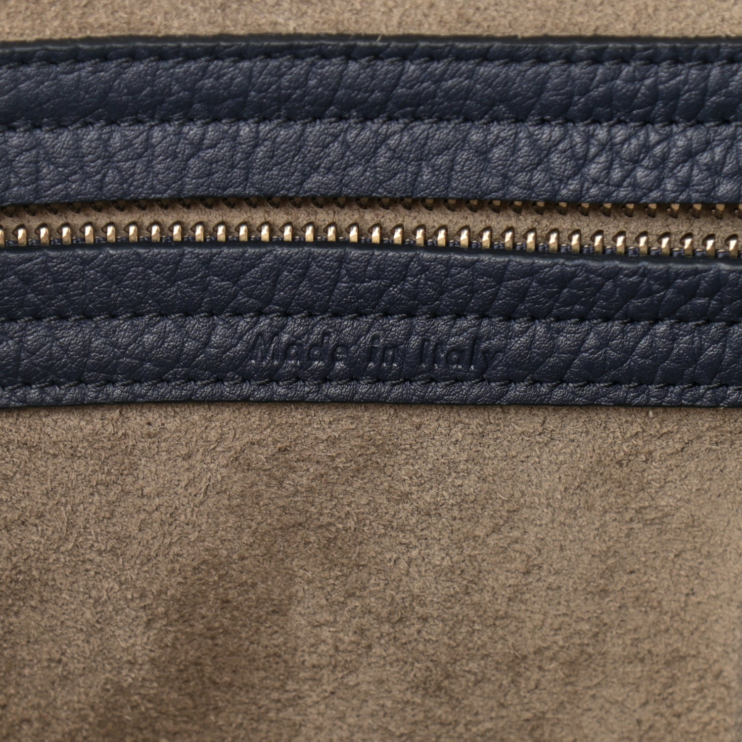 Celine Bullhide Calfskin Medium Phantom Luggage Navy Blue 6 of 11