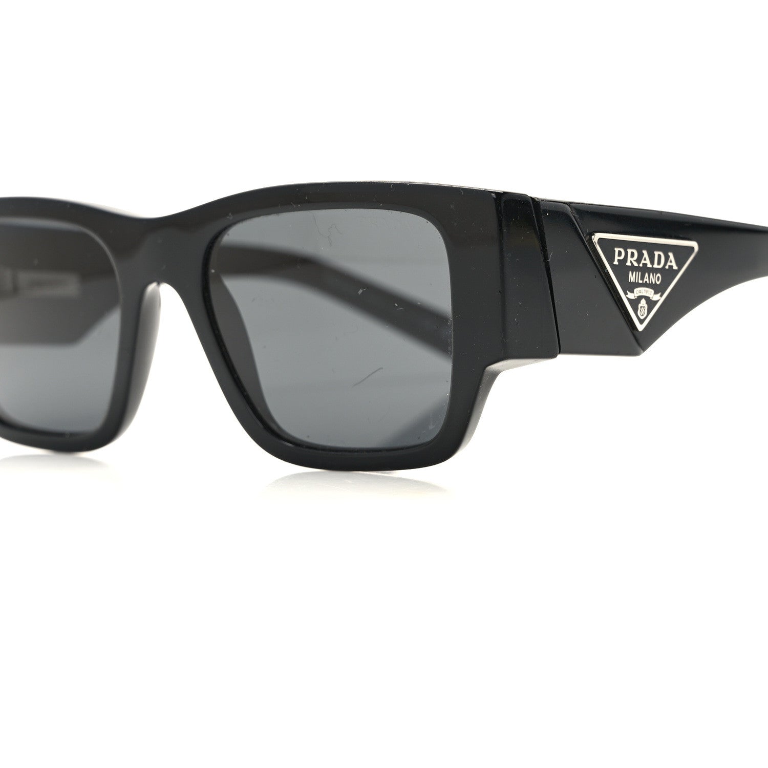 Prada Acetate Symbole Sunglasses SPR 10Z Black 8 of 8