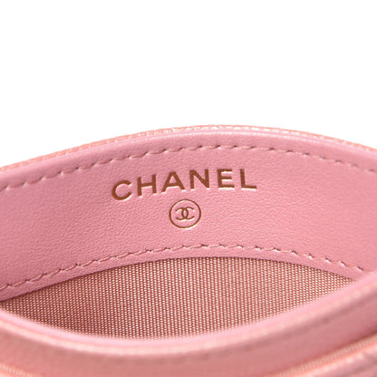 Chanel Iridescent Caviar Quilted Card Holder Rose Pink 6 of 13