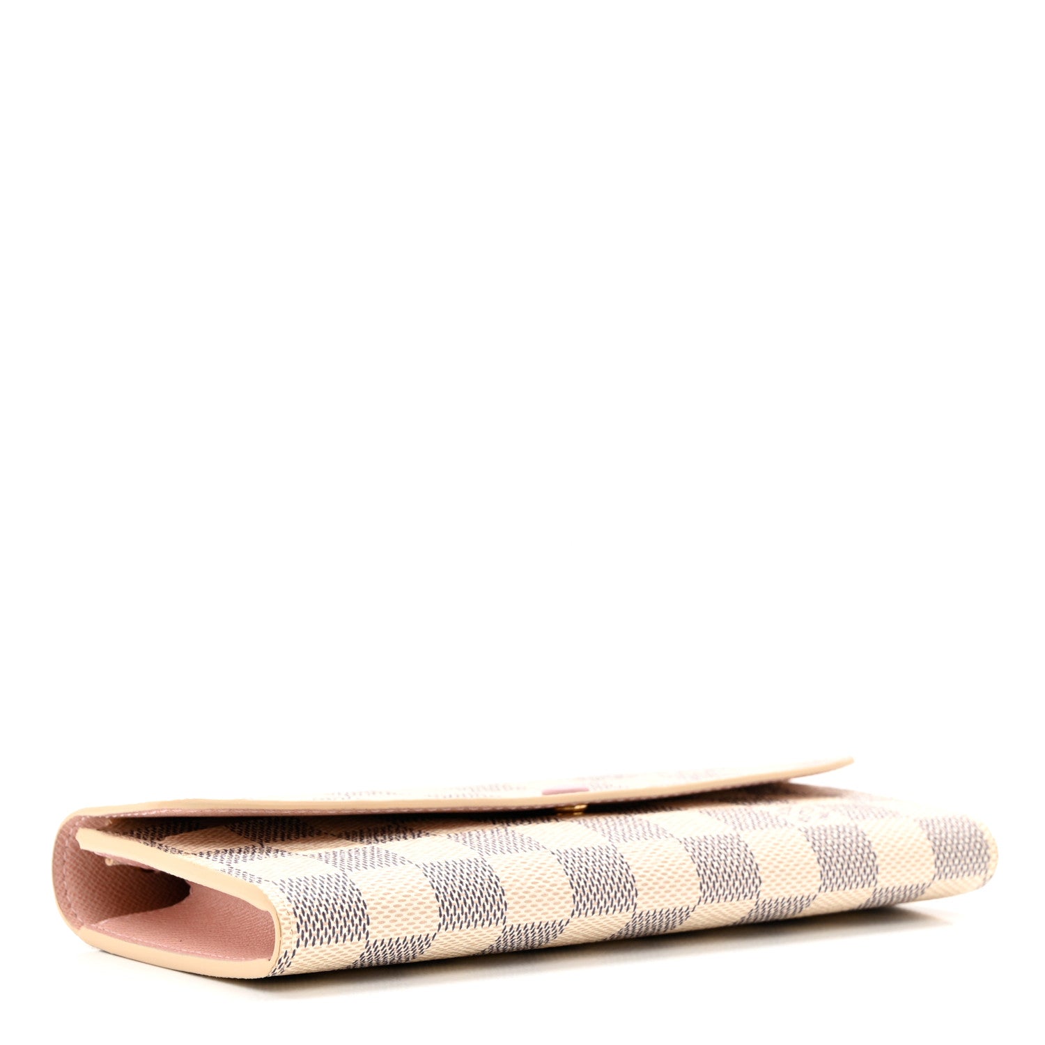 Louis Vuitton Damier Azur Emilie Wallet Rose Ballerine 4 of 7
