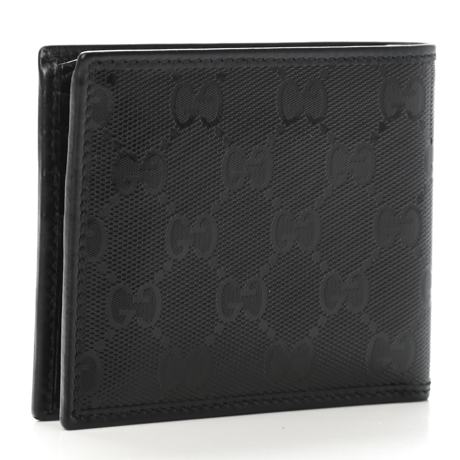 Gucci Imprime Monogram Bi-Fold Wallet Black 2 of 4
