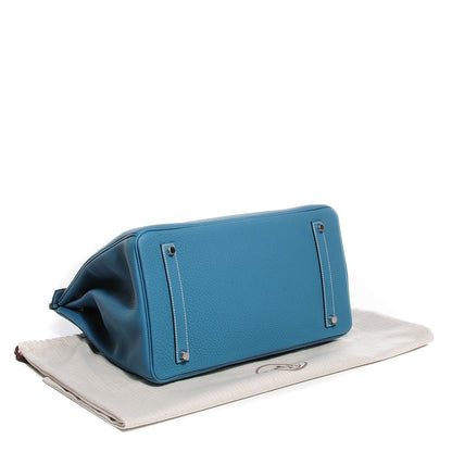 Hermes Togo Birkin 35 Blue Jean 6 of 27