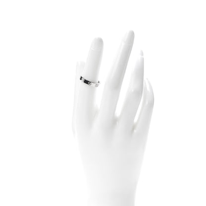 Cartier 18K White Gold 3.5mm LOVE Wedding Band Ring 52 6 2 of 5