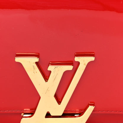 Louis Vuitton Patent Louise Clutch Cherry 10 of 12