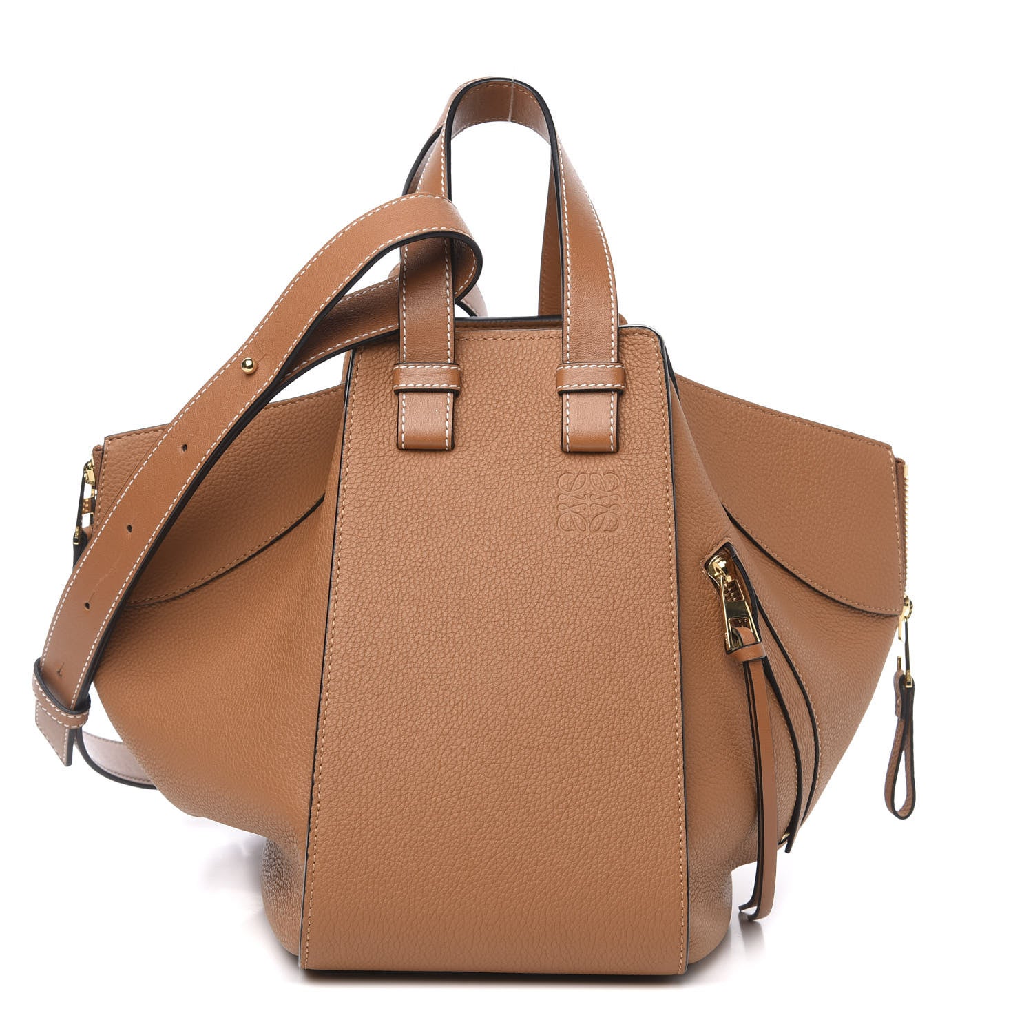 Loewe Grained Calfskin Small Hammock Shoulder Bag Tan 1 of 8