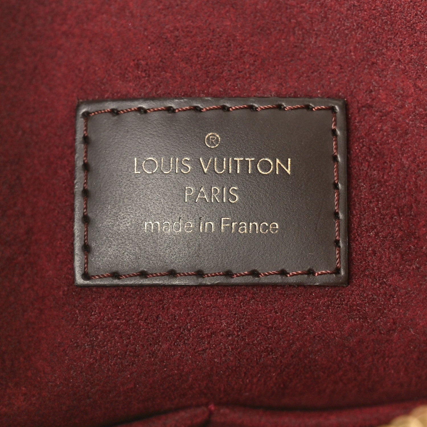 Louis Vuitton Cuir Taurillon Damier Ebene Normandy Bordeaux 6 of 9