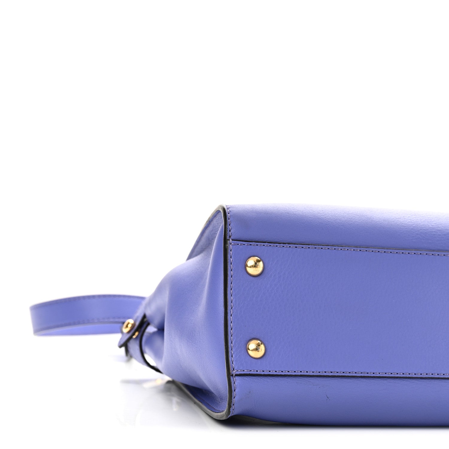 Fendi Vitello Seta Medium Peekaboo Iconic Satchel Viola Cassis 15 of 16