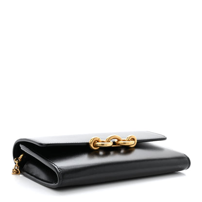 Saint Laurent Smooth Calfskin Le Maillon Chain Wallet Black 4 of 9