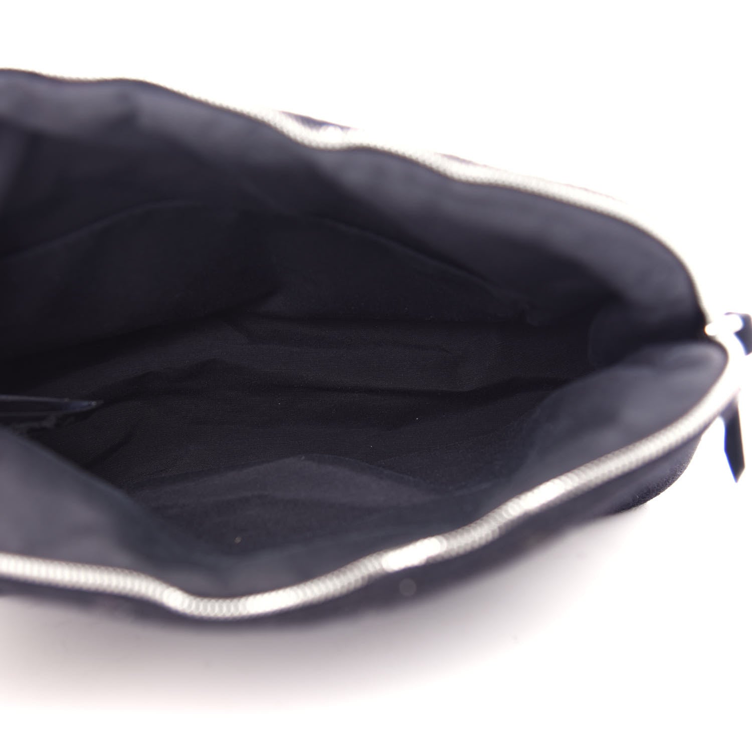 Hermes Wool Felt Bolide Travel Cosmetic Pouch Black 5 of 6
