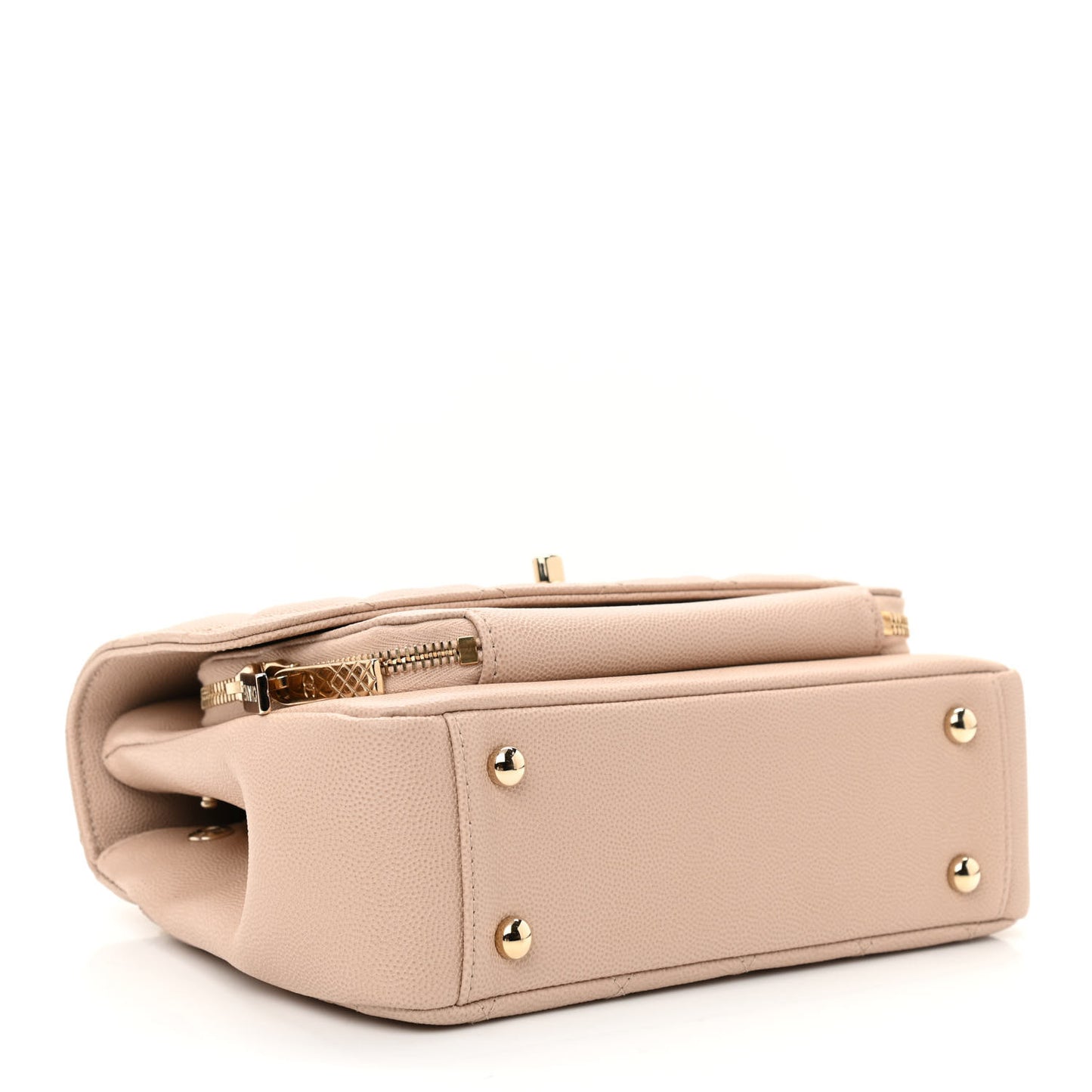 Caviar Quilted Medium Business Affinity Flap Beige