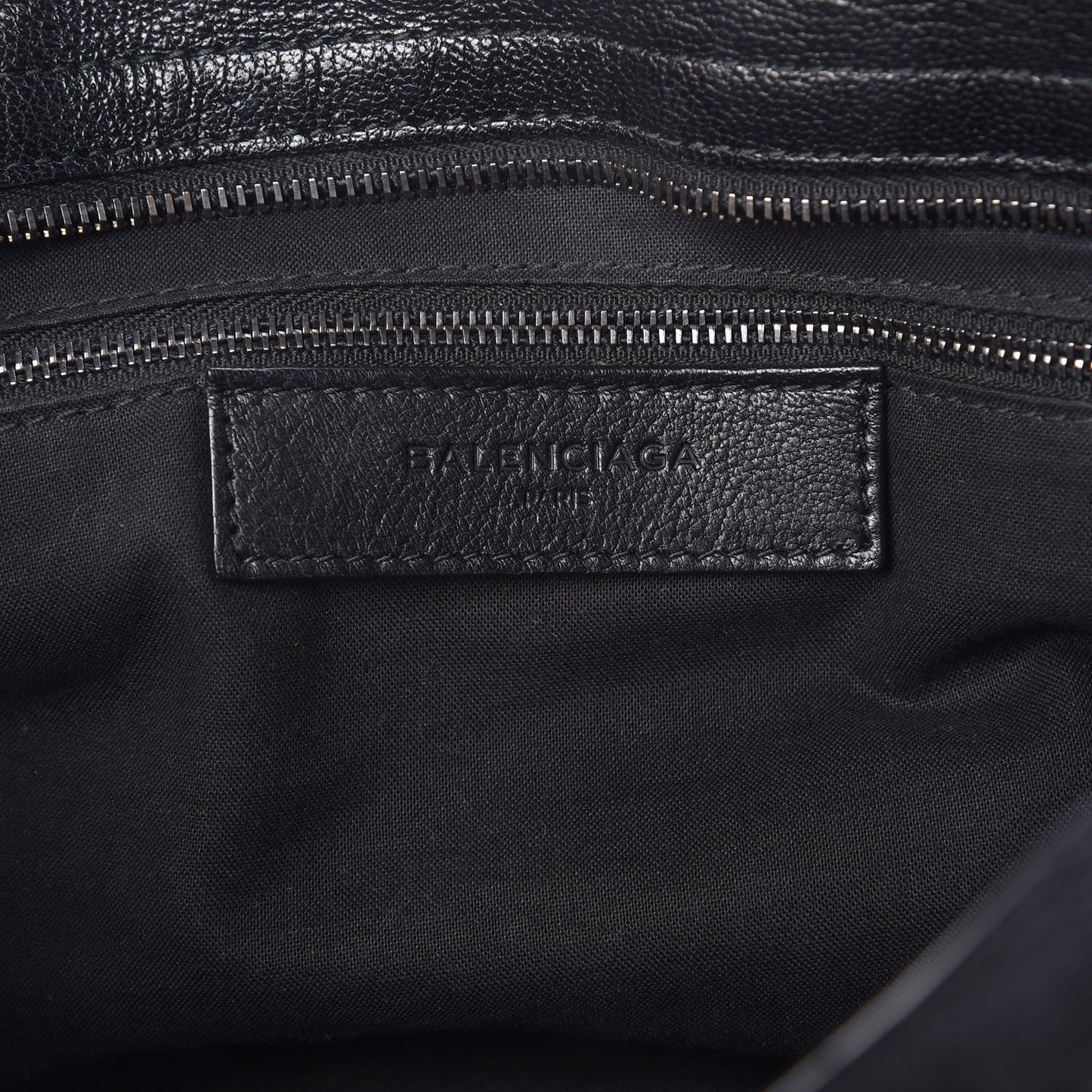 Chevre Iridescent Metallic Edge Hardware City Black