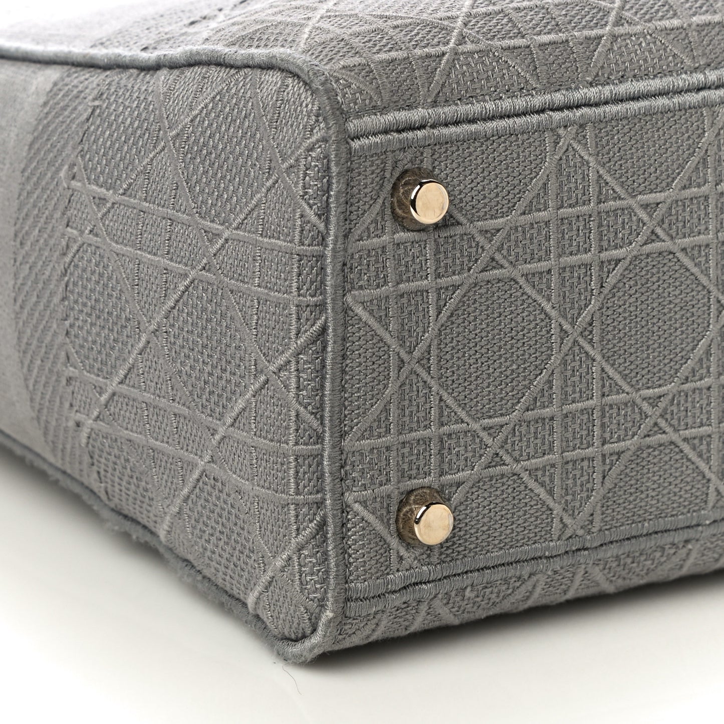 Canvas Embroidered Cannage Lady D-Lite Gray