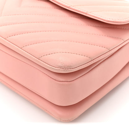 Chanel Lambskin Chevron Quilted Small Trendy CC Dual Handle Flap Bag Light Pink 9 of 14