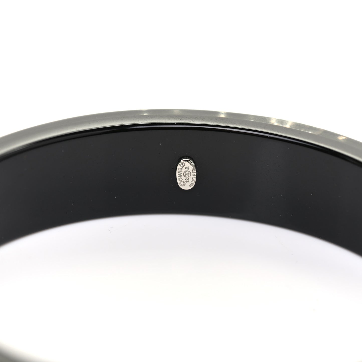 Resin Crystal CC Bangle Black