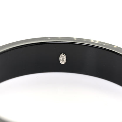 Chanel Resin Crystal CC Bangle Black 4 of 4