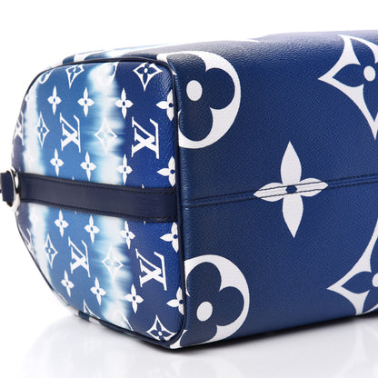 Louis Vuitton Monogram Escale Speedy Bandouliere 30 Blue 6 of 11