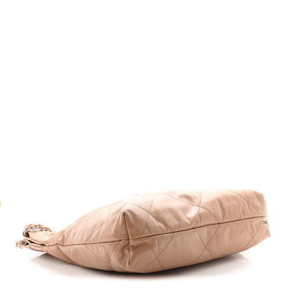 Chanel Shiny Calfskin Quilted Small Chanel 22 Beige 4 of 11