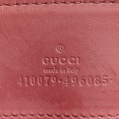 Gucci GG Supreme Monogram Blooms Small Zip Pouch Beige Multicolor Dry Rose 6 of 7