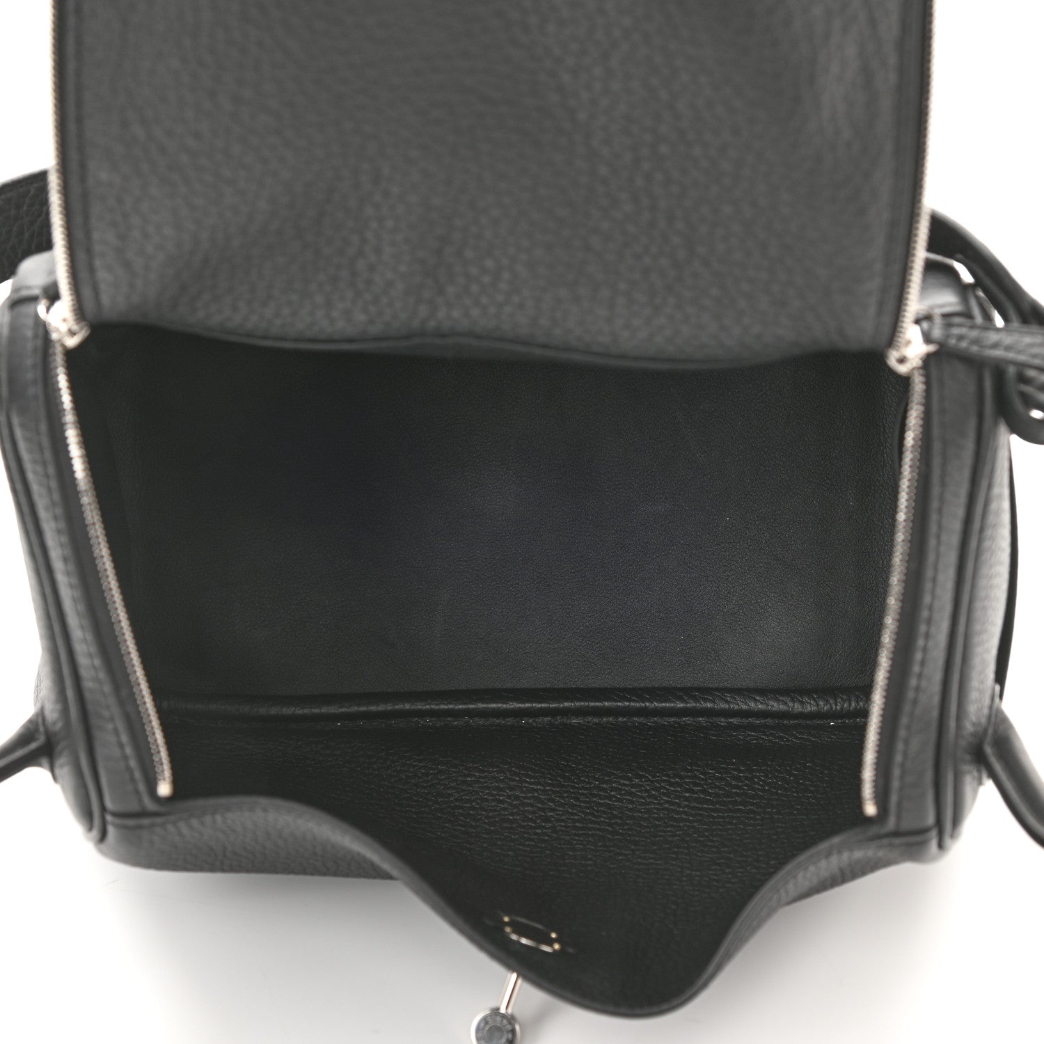 Hermes Taurillon Clemence Lindy 26 Black 5 of 12