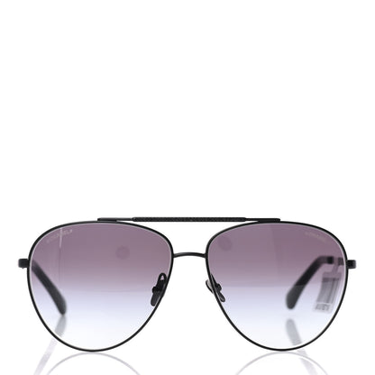 Chanel Metal Aviator Sunglasses 4279-B Black 2 of 8