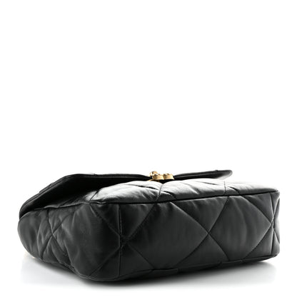 Chanel Lambskin Quilted Large Chanel 19 Flap Black 4 of 11
