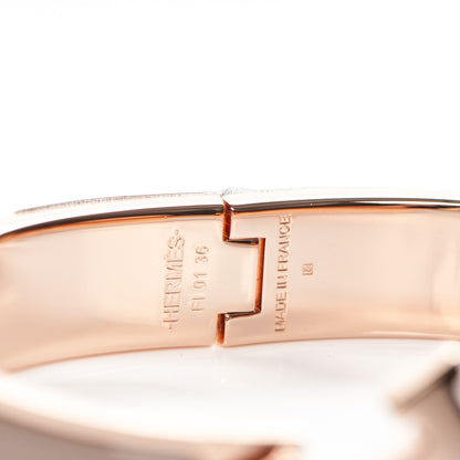 Hermes Enamel Clic Clac H Narrow Bracelet PM Marron Glace 5 of 5