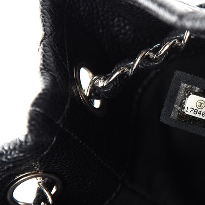 Chanel Caviar Quilted CC Timeless Soft Tote Black 10 of 11