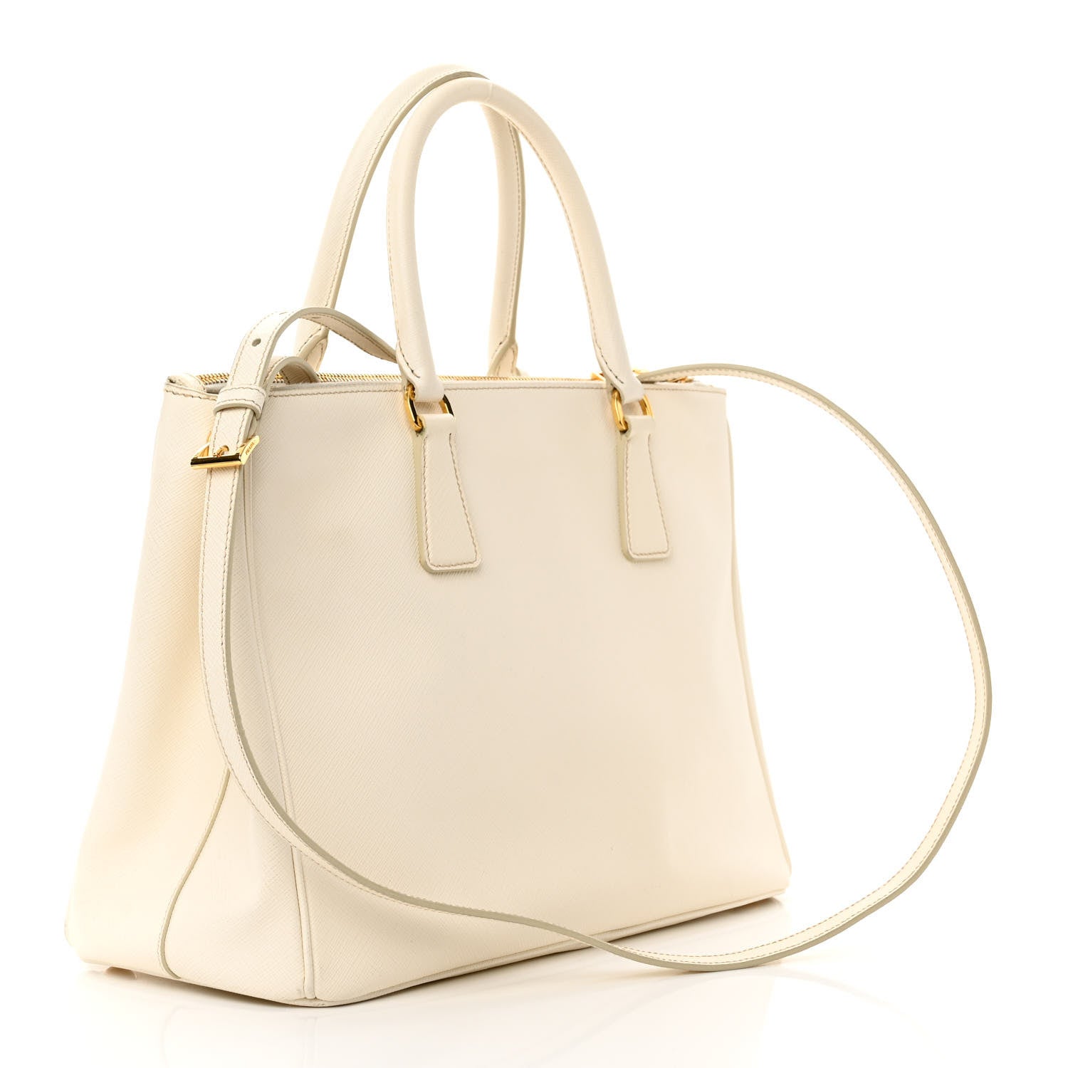 Prada Saffiano Medium Galleria Double Zip Tote Talco 3 of 24