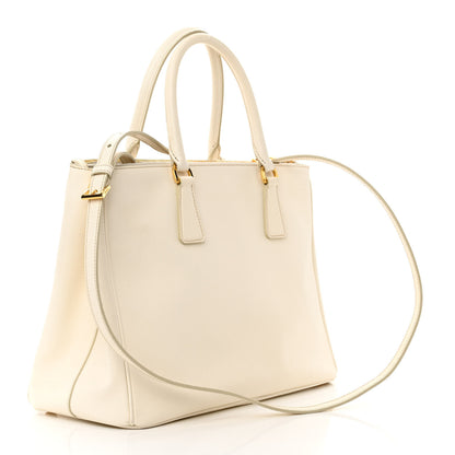 Prada Saffiano Medium Galleria Double Zip Tote Talco 3 of 24